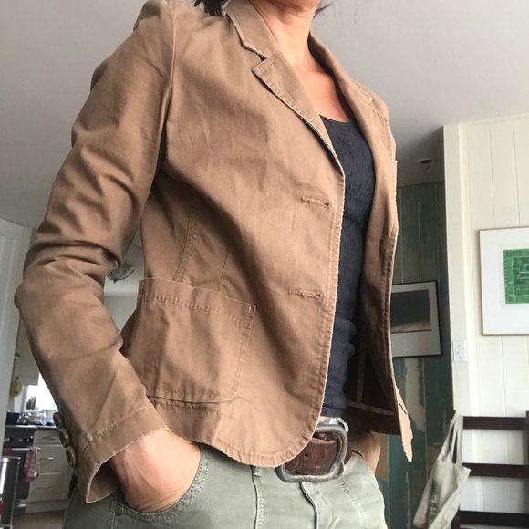 Aeropostale cotton brown blazer medium - Picture 12 of 16